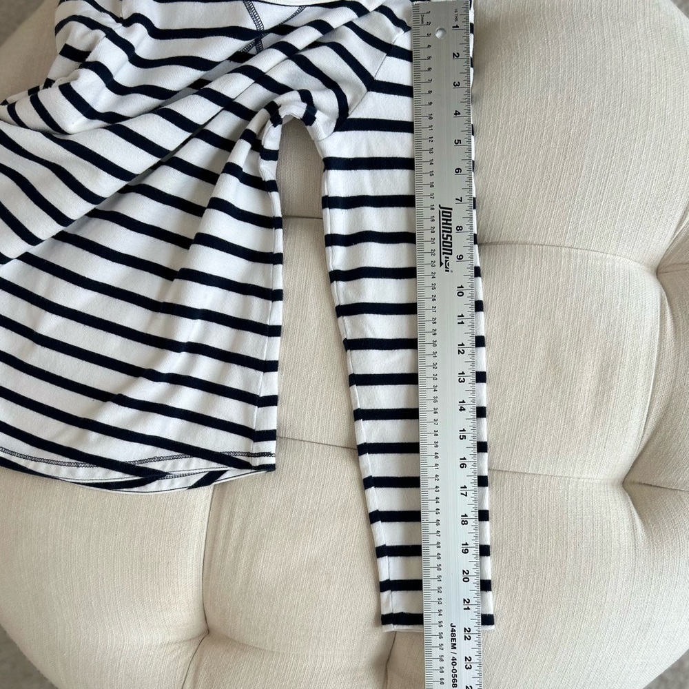 GAP Nautical Women's Pullover Striped Shirt Top White & Navy Long Sleeves Small - Picture 10 of 11